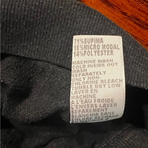 James Perse Black heathered Long Sleeve sweatshirt - Picture 7 of 8